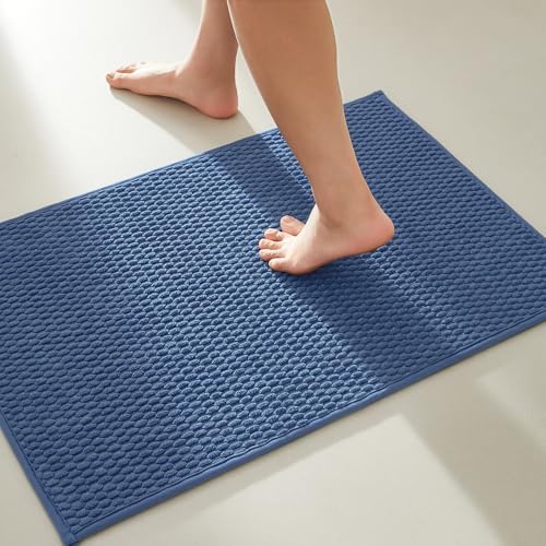 TYUU Bathroom Rugs Non Slip Washable, Super Absorbent Thin Bath Mat Small Quick by TYUU