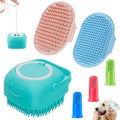 Comotech 3-in-1 Dog Grooming Brush | Adjustable Handle Shampoo Brush & Scrubber by Comotech