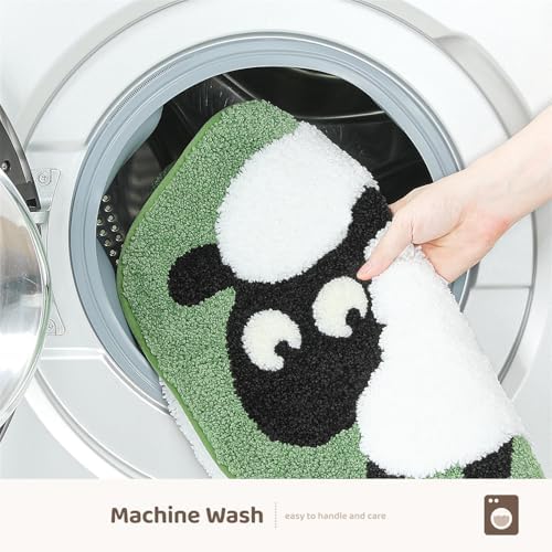 Molesun Sheep Bath Mat 16x24, Soft Absorbent Microfiber Bath Rugs - Image 7