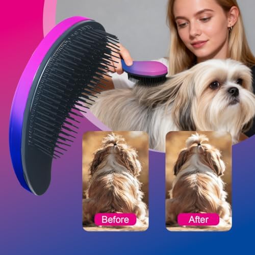 Small Dog Brush, Skin-friendly Soft Bristles - Image 5
