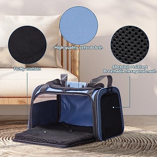 PETSFIT Pet Carrier, Small and Medium Cats, Puppies Up to 12 Lbs - Image 2