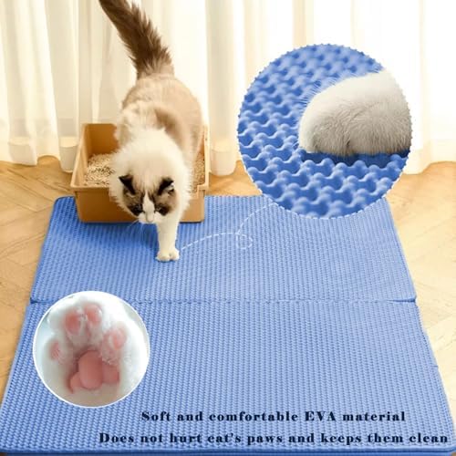 Cat Litter Mat, Double Layer Cat Litter Box Mat - Image 3