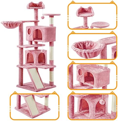 Yaheetech Cat Tree, 57 inches Cat Tower - Image 5