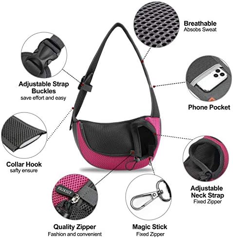 FDJASGY Pet Sling Carrier for Small Dogs Cats, Breathable Mesh Travelling Hand - Image 3
