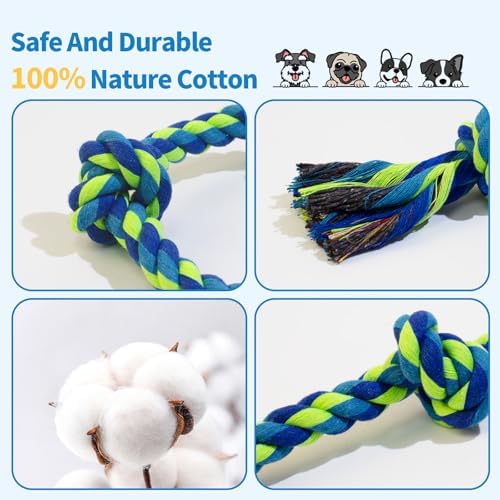 WDZZHOT Dog Rope Toys, Dog Chew Toy - Image 3