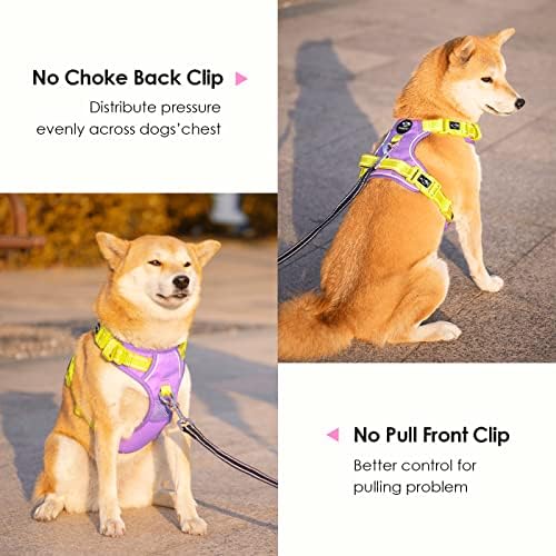 PHOEPET No Pull Dog Harness, Unique Colors Reflective Adjustable Dog Vest - Image 4