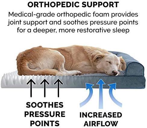 Furhaven Orthopedic Dog Bed for Large Dogs w/ Removable Bolsters & Washable - Image 5