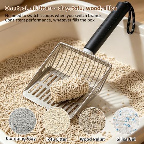 5 in 1 Stainless Steel Cat Litter Scoop - Image 3