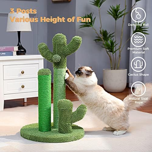 PAWZ Road Cat Scratching Post 27” Cactus Cat Scratcher - Image 6