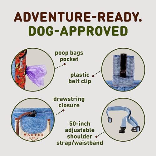 INSPECTOR TAIL Dog Treat Pouch for Training, Drawstring Bag, Hands Free - Image 3