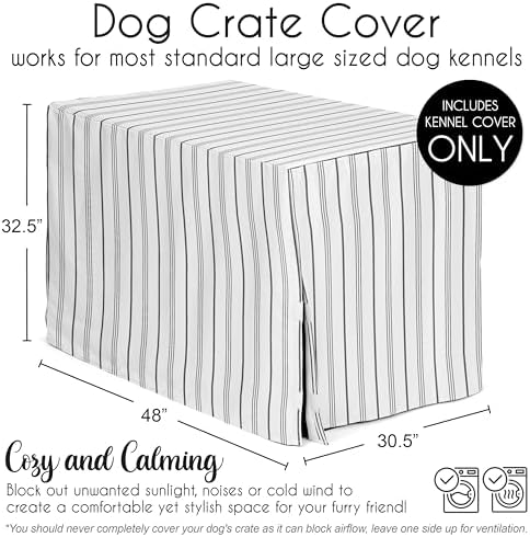 Sweet Jojo Designs 48in. Large Dog Crate Cover Pet Cage, Kennel Covers - Image 5