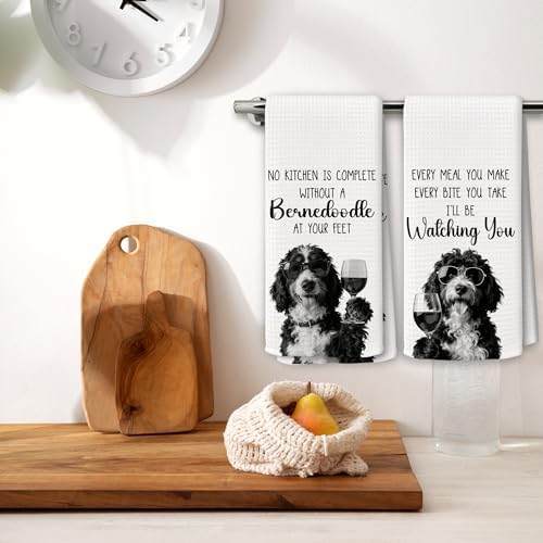 Dog Kitchen Towels Decor Set of 2 - Image 2