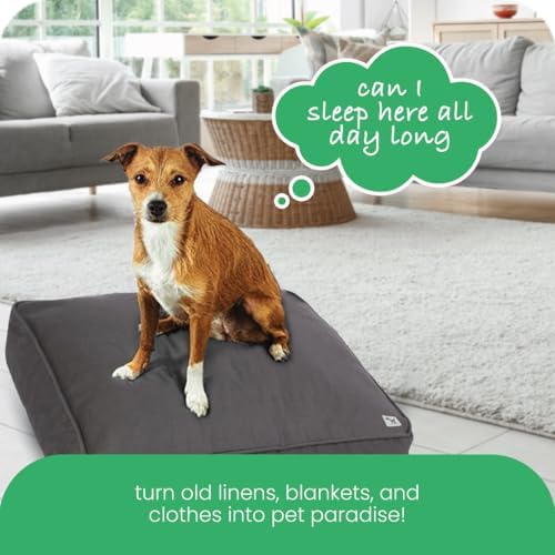 Molly Mutt Dark Gray Dog Bed Cover, Non-Toxic & 100% Cotton - Image 7