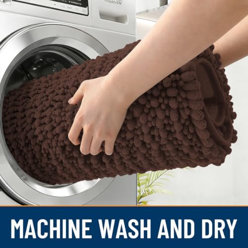 OLANLY Dog Door Mat for Muddy Paws 24x16, Ultra-Absorbent Chenille Mud Mat - Image 5