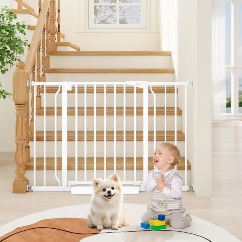 29"-45" Baby Gate for Stairs & Doorways, Auto Close Dog Gate Indoor by Cideny