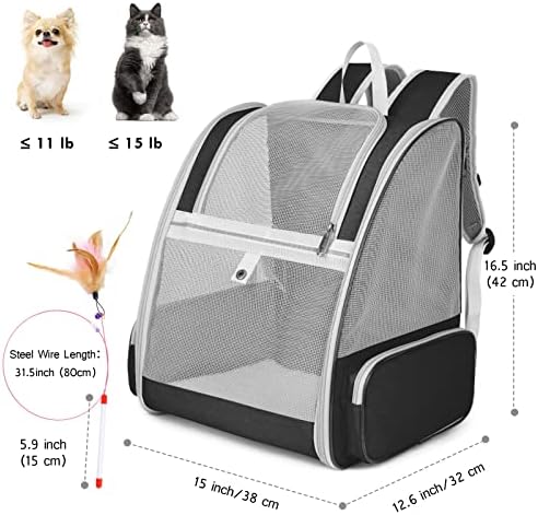 Cat Backpack Carrier, Small Dog Carrier Backpack - Image 5