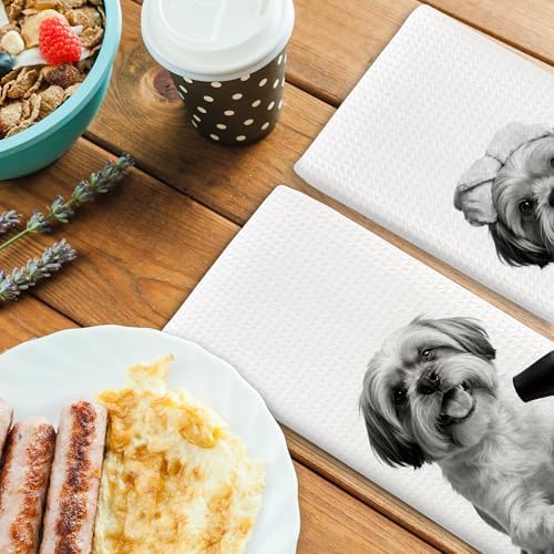 Dog Kitchen Towels Decor Set of 2 - Image 4