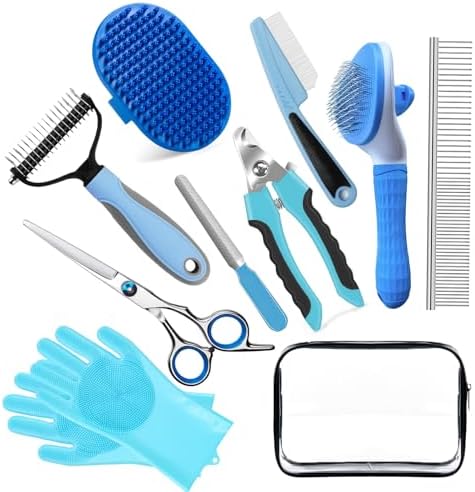 Bath Grooming Kit for Pets, Dog and Cat Grooming Supplies, Dematting Comb for by 2TRUL