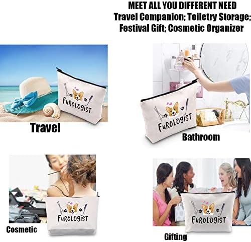 JYTAPP Furologist Funny Puppy Stylist Cute Dog Groomer Cosmetic Bag Dog Groomer - Image 5