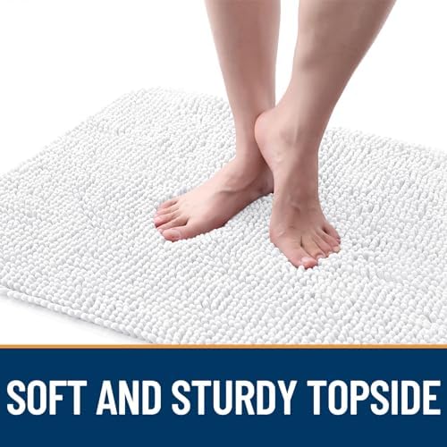 OLANLY Dog Door Mat for Muddy Paws 48x30, Super Absorbent Chenille Mud Mat - Image 4