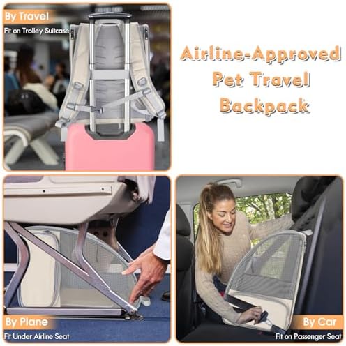 Cat Backpack Carrier, Small Dog Carrier Backpack - Image 6