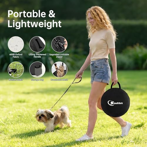 Siedihit 28" Dog Playpen, Cat Puppy Pen, Pet Portable Crate Indoor Outdoor - Image 5
