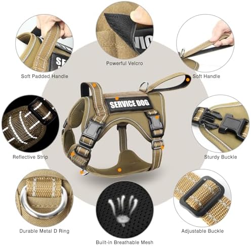 WINSEE Tactical Dog Harness, No Pull Dog Harness - Image 4