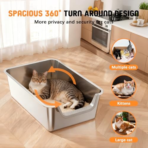 Stainless Steel Litter Box - Image 4