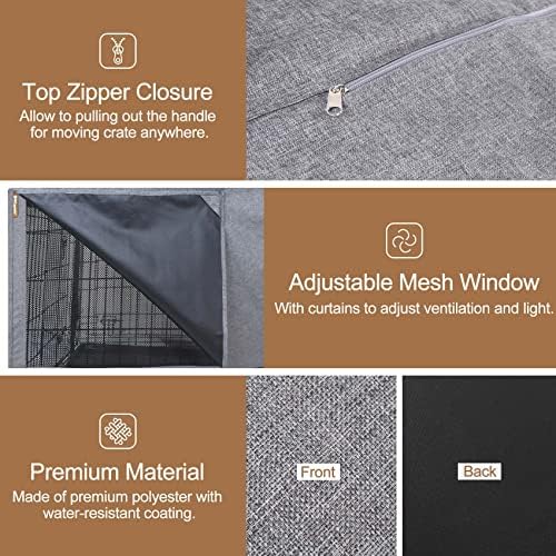 HiCaptain 24-Inch Dog Crate Cover - Image 5