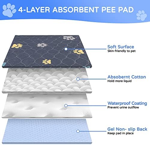 Aitmexcn Washable Pee Pads for Dogs, 2 Pack Extra Large Reusable Puppy Training - Image 2