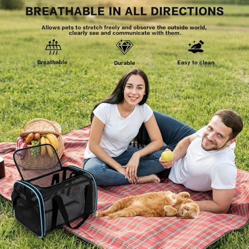 Cat Dog Pet Carriers Soft-Sided Cats Bag Animal Carriers Puppy Carrying Bag TSA - Image 7