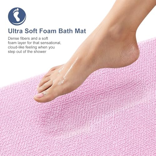 OLANLY Thick Memory Foam Bathroom Rugs 30x20, Soft Absorbent Bath Mat - Image 2