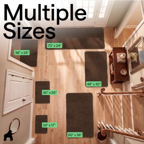 GORILLA GRIP SoakSTOPPER Dog Door Mat, Machine Wash and Dry, 36x24 Brown - Image 2