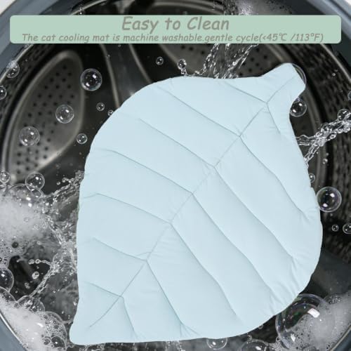 Cat Cooling Mat Cat Leaf Bed Mat Comfortable Soft Fabric Breathable Cozy - Image 4