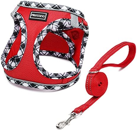 Mercano Soft Mesh Dog Harness and Leash Set, Step-in Reflective Breathable by Unknown