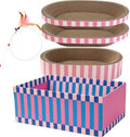 5 Pack Cat Scratcher Box Set Oval Scratch Bed by Unknown