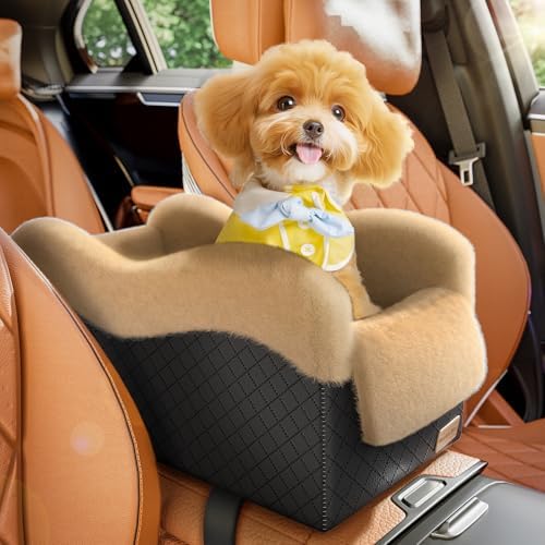 Center Console Dog Car Seat for Small Dogs Under 11lbs by Unknown