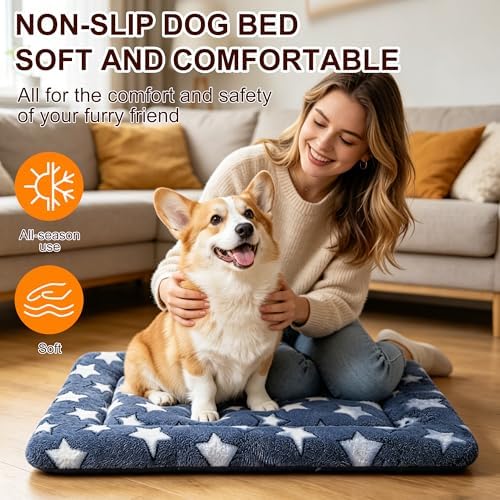 Dog Bed Mat, Reversible Crate Pad & Cute Dog Bed - Image 6