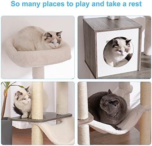 Hey-brother Wooden Cat Tree Tower - Image 7