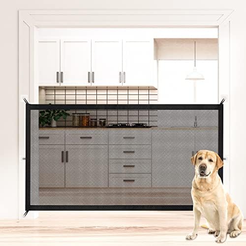 NWK Dog Gate for Stairs and Doorways 70''X30'' Fits 60 to 68 Inch Opening by NWK