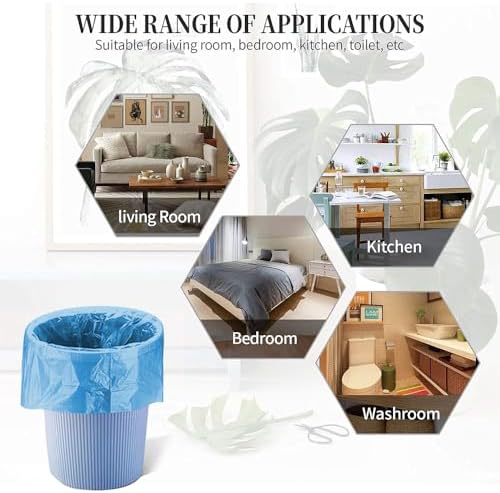5 Rolls Small Trash Garbage Bags, 4 Gallon 100 Counts - Image 6