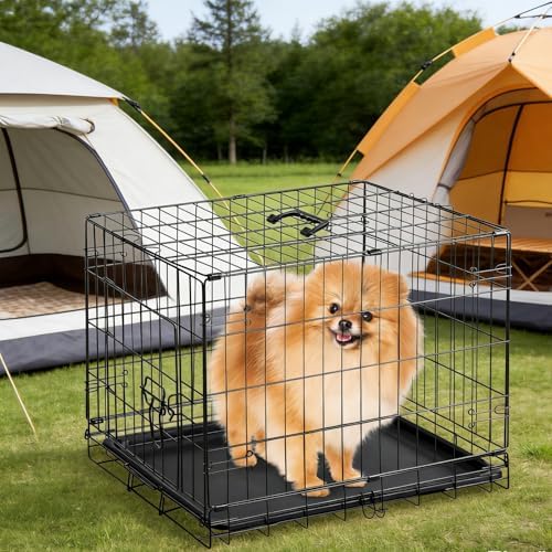 Sweetcrispy Dog Crate 30 Inch, Small Dog Cage, Foldable Puppy Pet Kennel - Image 6