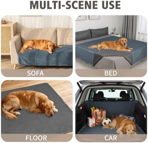 Ameritex Pet Bed Blanket Reversible 100% Waterproof Velvet Super Soft - Image 2