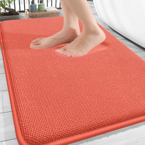 OLANLY Thick Memory Foam Bathroom Rugs 30x20, Absorbent Bath Mat by OLANLY