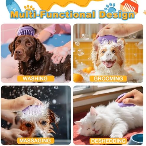 2-in-1 Dog Bath Brush for Grooming & Massage - Image 4