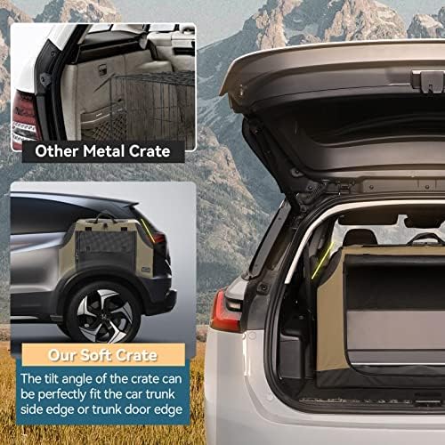 PETSFIT Collapsible Dog Crate, Soft Sided Dog Crate - Image 3