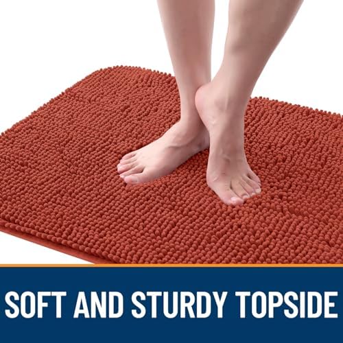 OLANLY Dog Door Mat for Muddy Paws 54x24, Super Absorbent Chenille Mud Mat - Image 4
