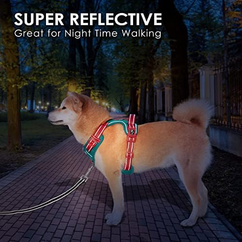 PHOEPET No Pull Dog Harness, Unique Colors Reflective Adjustable Dog Vest - Image 6