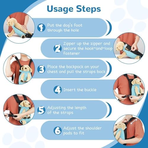 YUDODO Pet Dog Carrier Backpack Adjustable Front Carrier - Image 3