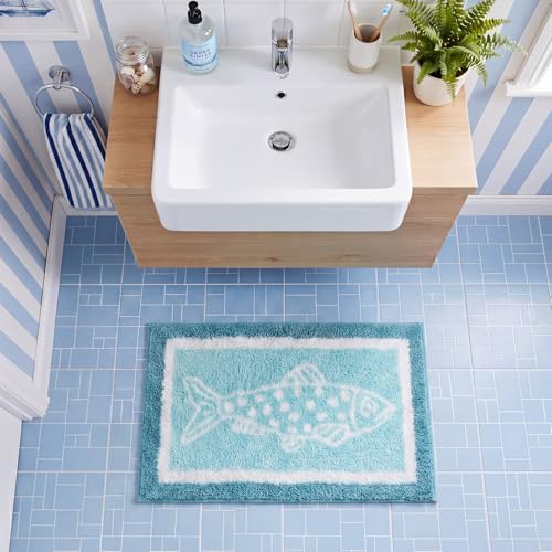 Boao Ocean Bathroom Rug Sardine Bath Mat, 24 x 16 Inches - Image 5
